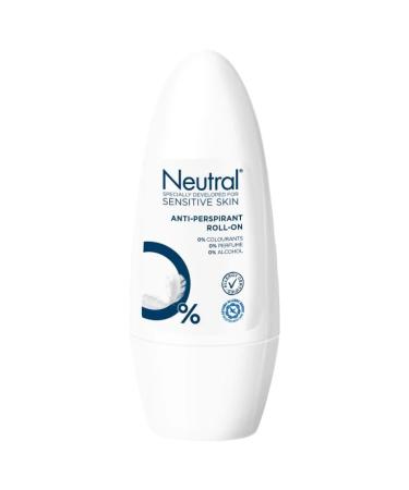 Neutral Pack of 6 roll-on deodorants for sensitive skin (6 x 50 ml)