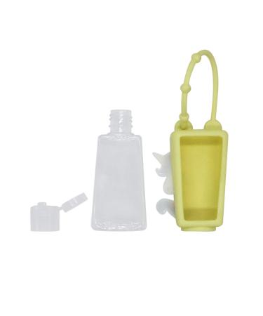 4Pcs Cute Dinosaur Kids Hand Sanitizer Holder with Leak Proof Silicone Case - Refillable Travel Bottles for Liquid Soap & Lotion - Buy Online on GoSupps.com