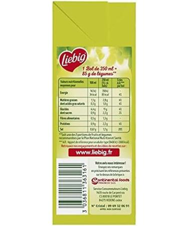 LIEBIG PURSOUP MOULINED OF 10 VARIOUS VEGETABLES BRICK 1030G - LIEBIG - PACK OF 3 - Special Offer - Buy Online on GoSupps.com