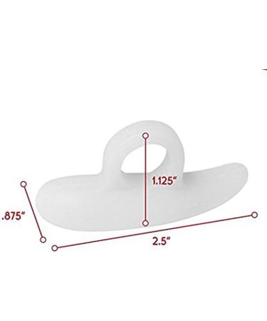 Silicone Gel Hammer Toe Straightener & Toe Separator - 8 Pairs for Foot Pain Relief & Bunion Protection - Buy Online on GoSupps.com