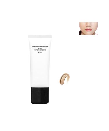 Skin tone adjustment CC cream SPF50 CC cream face sunscreen and foundation Concealer brightens skin tone moisturizer Self-adjusting CC cream for mature skin Ivory