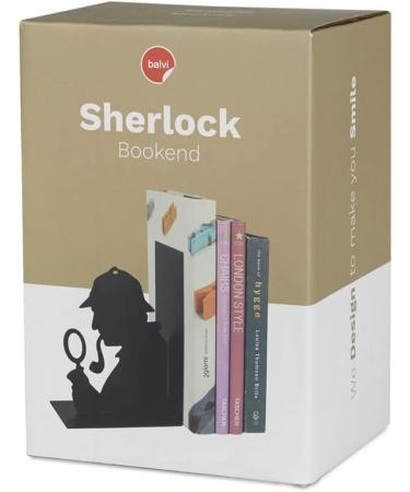 Balvi Sherlock Black Metal Bookend | Original Design | Stylish Home Decor | International Shipping Available - Buy Online on GoSupps.com