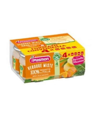 Plasmon Homogenized With Carrots Potato And Zucchini 4x80g