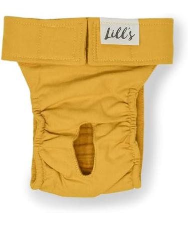 Lill's Organic Cotton Fuse Pants for Women | Flexible Closure Washable & Extra Absorbent | XS to XXL | Amber Yellow - Buy Online on GoSupps.com