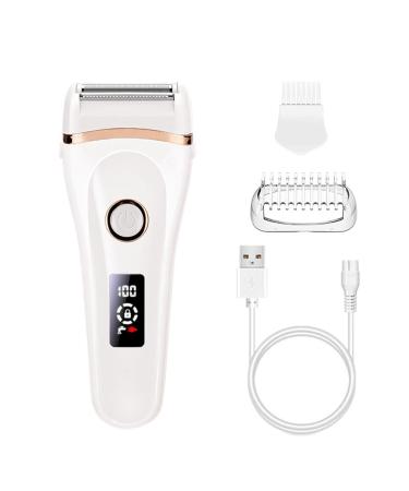 Bassulouda Electric Shaver for Women Full Body LCD Display Waterproof Wet and Dry
