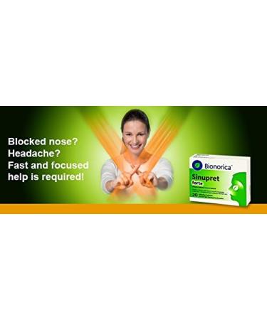 Bionorica Sinupret Forte Sinus Congestation 2x20 Tabs - Pack 40 Tabs - Buy Online on GoSupps.com