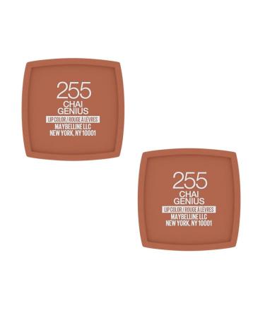 Maybelline SuperStay Matte Ink Liquid Lipstick Chai Genius 255 - Pack of 2 - Buy Online on GoSupps.com