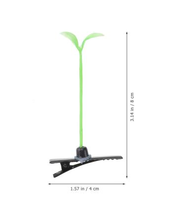 DOITOOL Bean Sprout Hair Clips 100 Pcs - Cute Green Plant Hairpin Ornaments for Kids DIY | Ideal for School, Home, and Party - Buy Online on GoSupps.com