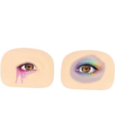 Beavorty Practical Eye Skin 3 Sets Makeup Practice Skin Eyeshadow Fake Silicone Skin Simulated Eye Makeup Board Thicken Mold 6.9x5.2cmx3pcs Assorted Colorx3pcs - Buy Online on GoSupps.com