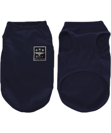 Shop Dog Clothes for Small Dogs | Breathable Cotton T-Shirts & Costumes - Dog Sunscreen Apparel (L Blue) - Buy Online on GoSupps.com