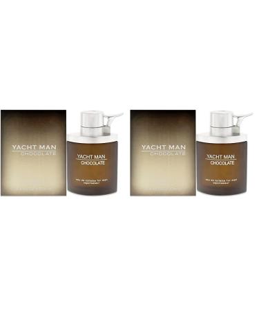 Myrurgia Yacht Man Eau De Toilette Spray for Men Chocolate 3.4 Ounce (Pack of 2) 3.4 Fl Oz (Pack of 2)