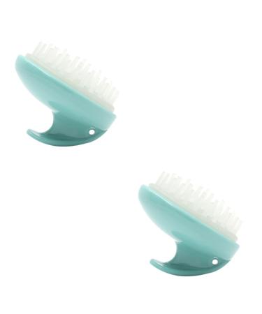 Healeved 2 STK hair brush made of silicone volcanic roller for oily skin shampoo brush for the scalp shampoo brush head skin massage devices for the scalp