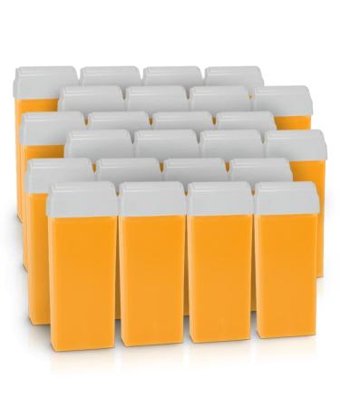 Roll On Hair Removal Wax Honey - 24 Refills - Easy to Spread and Remove