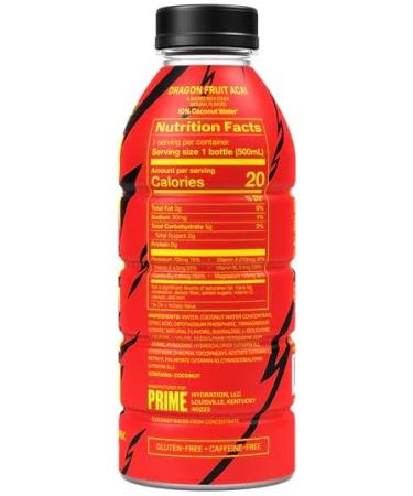 Limited Edition IShowSpeed Dragon Fruit Acai Prime Hydration Case!!! (12 Bottles - 16.9 Fl Oz Each - USA Bottle) - Buy Online on GoSupps.com