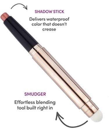  HIFFEY Double-ended metallic eyeshadow stick shimmering eyeshadow pencil long-lasting cream eyeshadow pen glitter colors smudge (Color: 1) - Buy Online on GoSupps.com