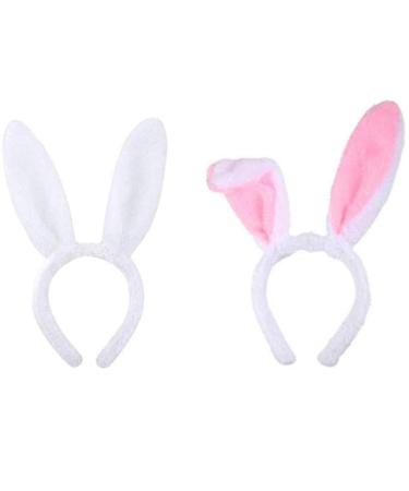 Longsing Bunny Ears Rabbit Headband Plush for Easter Costume Party Decoration