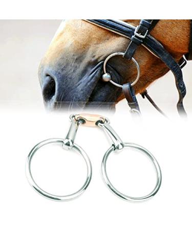 BOLDANI Loose Ring Snaffle O Ring English Happy Mouth Bit for Horses silver (5") - Buy Online on GoSupps.com