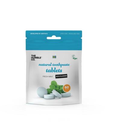 The Humble Co. Fresh Mint Toothpaste WITH Fluoride x60 tablets