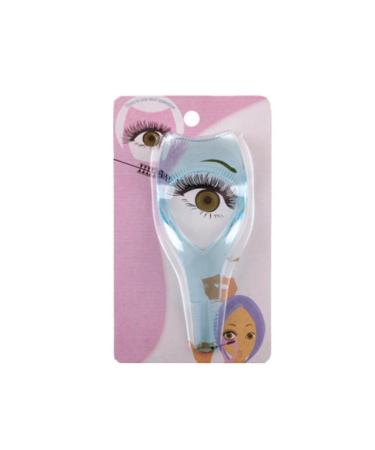 3 in 1 Eyelashes Tools Mascara Shield Applicator Guard Eyelash Guide for Makeup Clear Plastic Eyelash Card for Woman Girls Blue