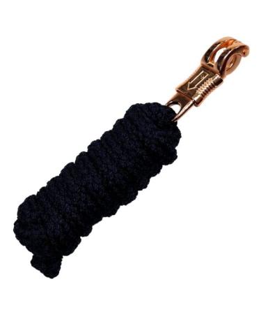 Lead rope horse with panic hook rose gold - tie rope for horses ponies shetland pony - length 2m tie rope lead rope - navy