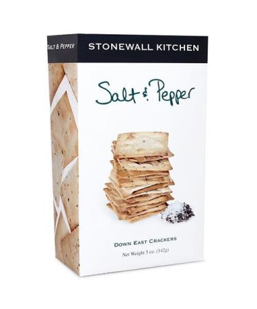 Stonewall Kitchen Salt and Pepper Crackers, 5 Ounces
