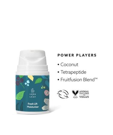 LUMA & LEAF Fresh Lift Facial Moisturizer 1.7 Oz - Boost Collagen & Daily Hydration | Advanced Natural Moisturizing Cream with Tetrapeptide - Shop Internationally - Buy Online on GoSupps.com