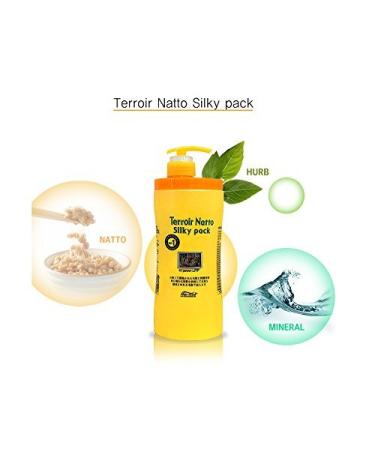 Terroir Natto Silky Pack Hi Power LPP 33.8oz Hair Treatment - Beans Protein & Herb Extract for Damaged Hair - Buy Online on GoSupps.com