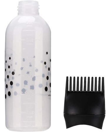 Fictory Hair Dye Brush Bottle Hair Dye Bottle Shampoo Hair Coloring Dyestuff Applicator Bottle with Comb Teeth 170ml for Salon Hairdressing Hair Dye (Black) - Buy Online on GoSupps.com