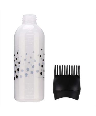 170ml Hair Oil Applicator Bottle - Hair Dye & Shampoo Applicator with Comb Teeth (White/Black) | Best for Hair Coloring - Buy Online on GoSupps.com