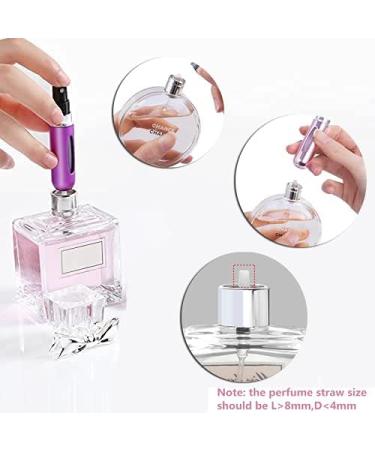ZEACCT 5 pcs Perfume Deaper Bottle 5ml - Refillable Mini Spray Bottles for Travel Handbag and Luggage - Buy Online on GoSupps.com