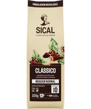  Sical Sical Clasico Portuguese Coffee Normally Ground 5 Estrelas 220 g Pack of 3 - Buy Online on GoSupps.com