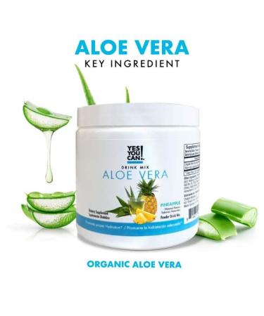 Yes You Can! Aloe Vera Drink Mix - Energy Drink Powder  Organic Super Greens Powder from Aloe Vera Plant - Aloe Vera Juice Organic - Greens and Superfoods  Super Greens - Made in The USA (Pineapple) Pineapple 1 Pack - Buy Online on GoSupps.com