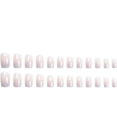 JUSTOTRY 24 pcs Medium Purple French Press on Nails - Nude Ballerina Stick on Nails for Women | Acrylic Coffin False Nails with Glue for Nail Art - Buy Online on GoSupps.com