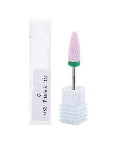Nail shop professional nail polisher nail manicure tool 5 Types Ceramic Cylinder Shape Grinding Head Nail Drill Bit for Nail Polishing Manicure Tools(04#)