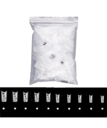 500Pieces Fake Nails Hollow Nail Tip Press On Nails Artificial Nails Full Cover Resin Fake Nails for Women Girls Nail Decorations Nail Accessories Manicure Tools DIY Nail Art