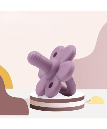 Multi-Colored Flower-Shaped Silicone Baby Pacifiers - Chew Toys for Comfort & Soothing - Buy Online on GoSupps.com