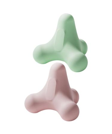 Nolitoy 2 pieces Handmassage gymnastics ball Hand muscle relax fascia ball TPE triggered point balls deep fabric muscle massager Tools for hand-finger and wrist exercises