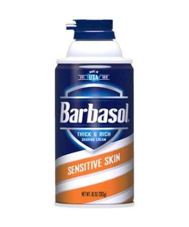 Barbasol Sensitive Skin Thick and Rich Shaving Cream, 10 Ounce Pack of 2 - Buy Online on GoSupps.com