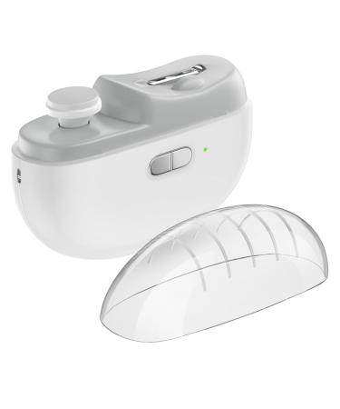 MABSSI Electric Automatic Nail Clipper with Light & 2 Speeds Fingernail Cutter and Polisher Nail Scraps Storage Rechargeable