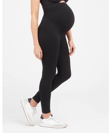 SPANX Look At Me Now Mama Seamless Leggings L Very Black