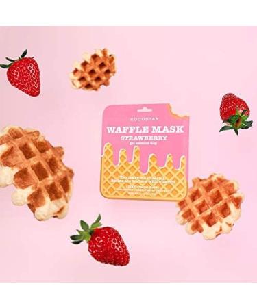 Kocostar Waffle Gel Essence Sheet Mask 40g - Strawberry - ONE MASK ONLY - Buy Online on GoSupps.com
