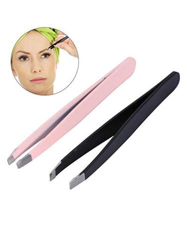 Eyebrow tweezers set 2 sets of stainless steel clips-make-up beauty tool pluck for eyebrows ingrown hair removal on the face