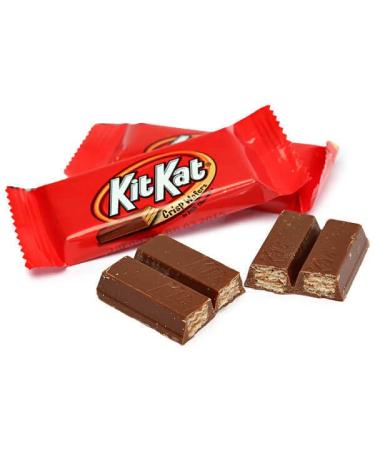 Kit Kat Snack Size Red Crisp Wafers Milk Chocolate Candy Bars - Individually Wrapped - 1lb Bulk Pack - Buy Online on GoSupps.com