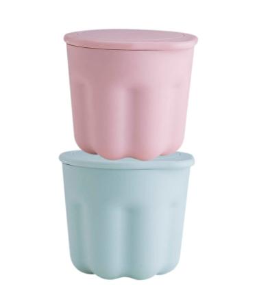 2 Sets Pp Washing Bowl Brush Rinsing Bowl Makeup Tool Cleaner Brush Cleaning Supplies Makeup Brush Cleaning Bowl Brush Clean Bowl Brush Cleaner Kit Beauty Tool Cleaning Bowl Washer 8.5x8CM Sky-blue