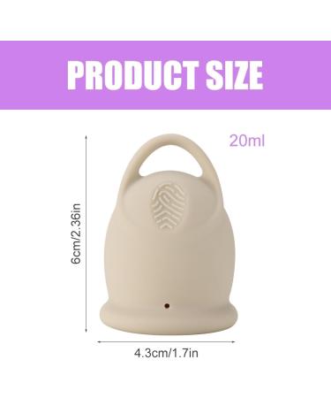 Buy MineUp Menstrual Cup Set - Medical Silicone Period Cup for Active Women | Beige Size S - Buy Online on GoSupps.com