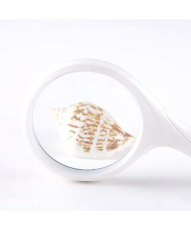 Magnifying Glass 10X Handheld HD Optical Lens Magnifying Glass for Elderly Youth Reading Books Clock Repair Recognition White Made in China - Buy Online on GoSupps.com