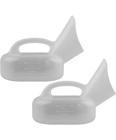 Milisten 2pcs Female Urinal 1000ml - Portable Urine Bottle for Hospital, Home, Camping, Travel - Buy Online on GoSupps.com