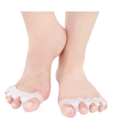 Gel toe separator toe spreader Stretchers rubber hammer toe hair smoother foot care tool toe corrector for bale overlapping hammer claw toe men 1 para