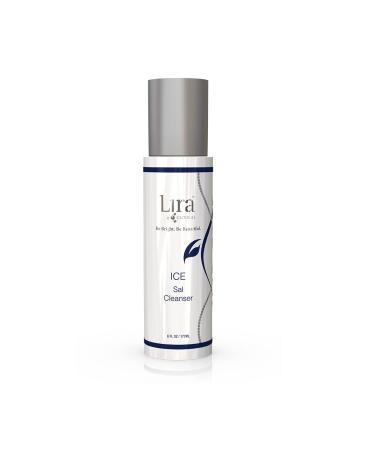 Lira Clinical ICE Sal Cleanser - Cooling Facial Cleanser for Acne Treatment - with Salicylic Acid  Mastiha  Peptides  & Plant Stem Cells - Face Wash for Oily & Acne-Prone Skin - 6 fl oz