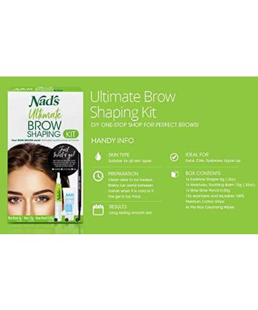 Nad's Eyebrow Shaping Kit - 18 Piece Set for Perfect Brow Grooming - Buy Online on GoSupps.com